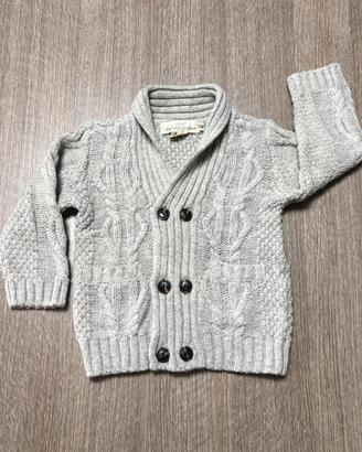 Cardigan bimbo 12 mesi doppiopetto grigio H&M