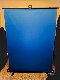 Sfondo Fotografico Roll-up Wallimex 155x200 cm blu