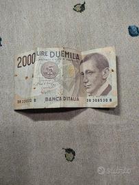 2000 lire di carta del 1990