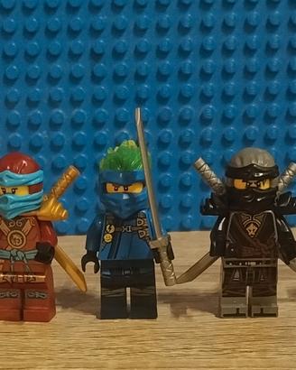 Lego Ninjago stock personaggi i 6 ninja +il dorato