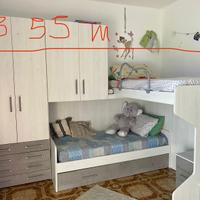 Cameretta bambini ponte 3 letti