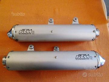 Ktm 640 lc4 terminale scarico marmitta originale