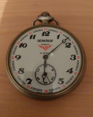 Serkisof, orologio da tasca ferrovie URSS
