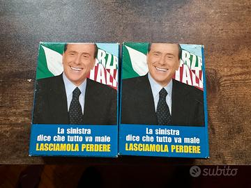 Due mazzi carte poker-Berlusconi Presidente 2006