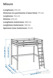 Letti STORÄ di IKEA 1 piazza e mezza
