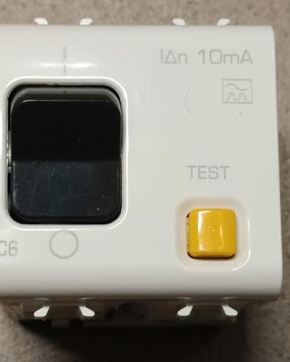 Magnetotermico differenziale C6 10mA bianco Gewiss