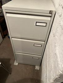 Armadio classificatore metallico 3 cassetti con ch