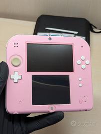 Console Nintendo 2ds Rosa Funzionante Custodia Gio