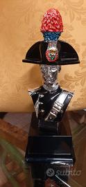 statua carabiniere argentata 
