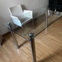 Tavolo / scrivania in cristallo