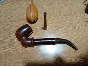 pipa-bocchino e uovo antico  per rammendo 