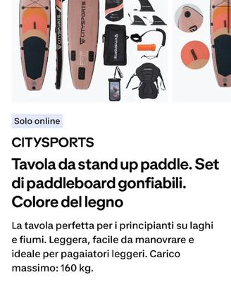 Sup/Kayak Citysports 320cm-ideale anche in 2