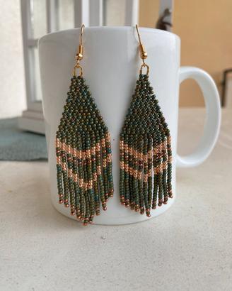 Orecchini handmade nativi miyuki