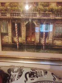 olio su tela Venezia gran canale 