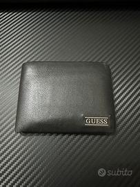 GUESS Portafoglio Uomo New Boston, in Pelle, Nero