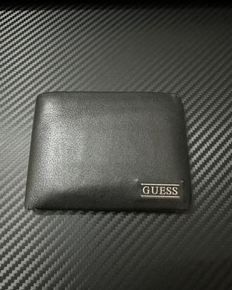 GUESS Portafoglio Uomo New Boston, in Pelle, Nero