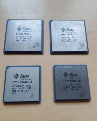 Lotto 4 CPU Server Rari Sun UltraSPARC III/IIIi