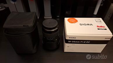 Sigma Art 18-35 F1.8 DC attacco Canon