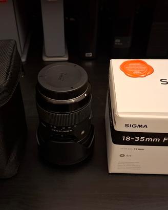 Sigma Art 18-35 F1.8 DC attacco Canon
