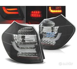 FANALI BMW E81 E87 04-07 NERO A LED BARRA