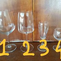 Bicchiere in vetro nuovi