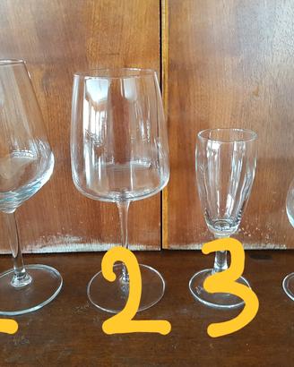 Bicchiere in vetro nuovi