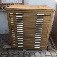 Cassettiera da tipografia