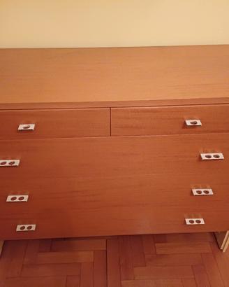 mobile cassettiera/ comò il legno a cassetti