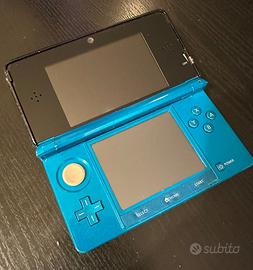 Nintendo 3DS Aqua Blue CTR-001 funzionante + SD 2G