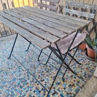 Tavolo da esterno Ikea + 2 sedie