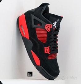 Jordan 4 nere e rosse best sale