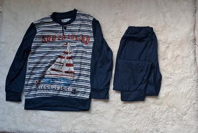 Pigiama Bambino blu scuro  4-6-10-12 Anni