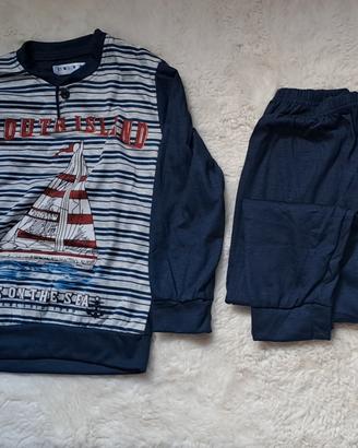 Pigiama Bambino blu scuro  4-6-10-12 Anni