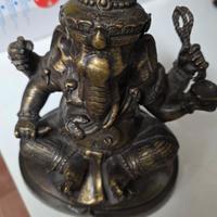 Statua Ganesha bronzo divinità Buddha Thailandia