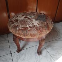 sgabello pouf in stile barocco
