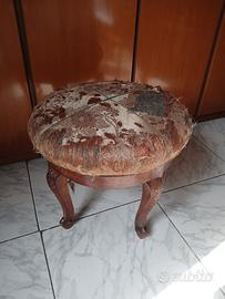 sgabello pouf in stile barocco