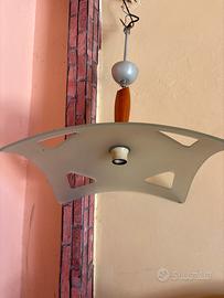 Lampada a sospensione vetro satinato
