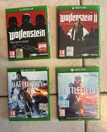 Wolfenstein 1 e 2, battlefield 4 e 5