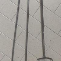 Antichi / Vintage attrezzi camino in ferro battuto