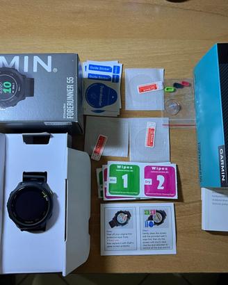 Garmin Forerunner 55 Black - NUOVO + Kit Pellicole