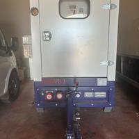 Gruppo elettrogeno 80 kva , carrellato