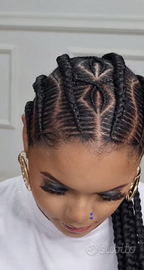 Treccine afro extension uomo donna