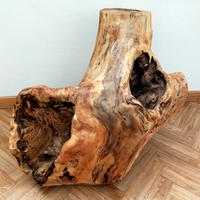 Scultura ornamentale in radica di faggio