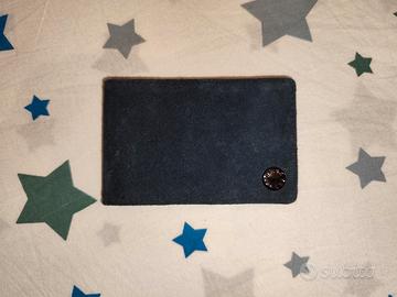 Portacarte Marc Jacobs camoscio blu