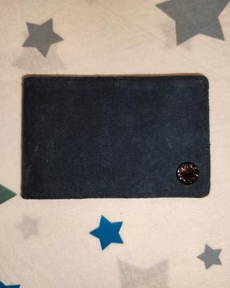 Portacarte Marc Jacobs camoscio blu