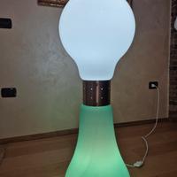 Lampada da terra in vetro di murano.