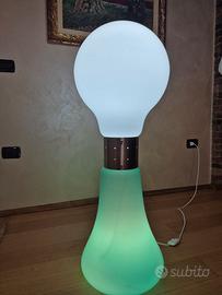 Lampada da terra in vetro di murano.