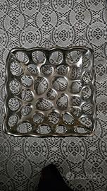 centrotavola ceramica color silver