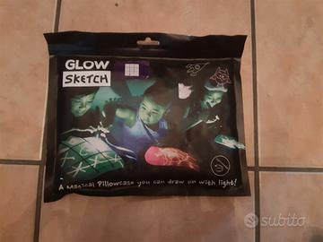 Federa cuscino con penna luminosa - Glow Sketch