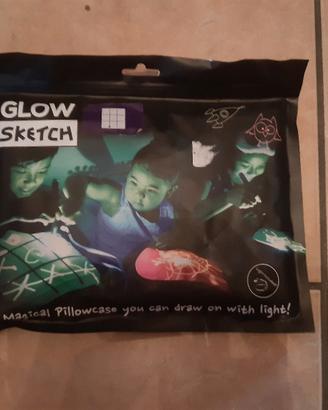 Federa cuscino con penna luminosa - Glow Sketch